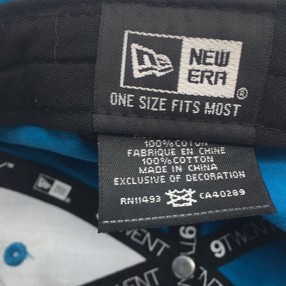 Men's New Era Carolina Panthers Adjustable Back-strap Baseball Cap Hat - Picture 12 of 13